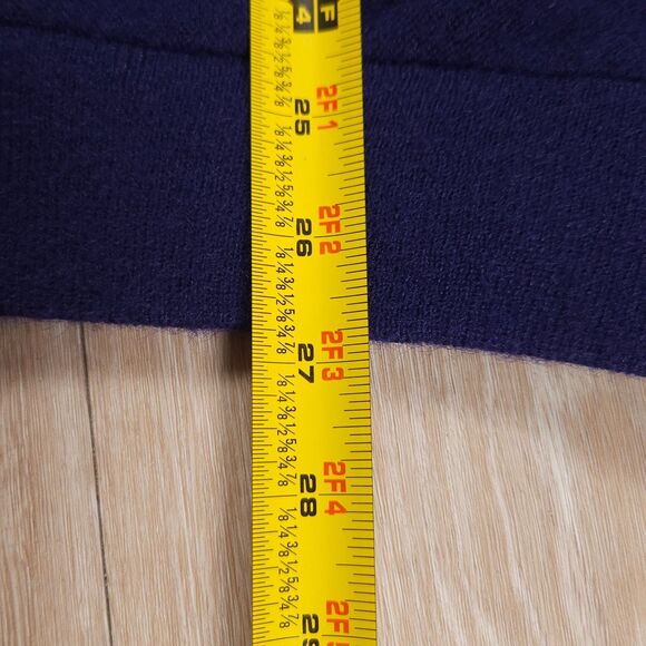 Vintage Izod Lacoste Cardigan Sweater Men L Blue Preppy Grandpa USA 80s - Picture 10 of 12